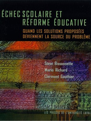 cover image of Echec scolaire et réforme éducative